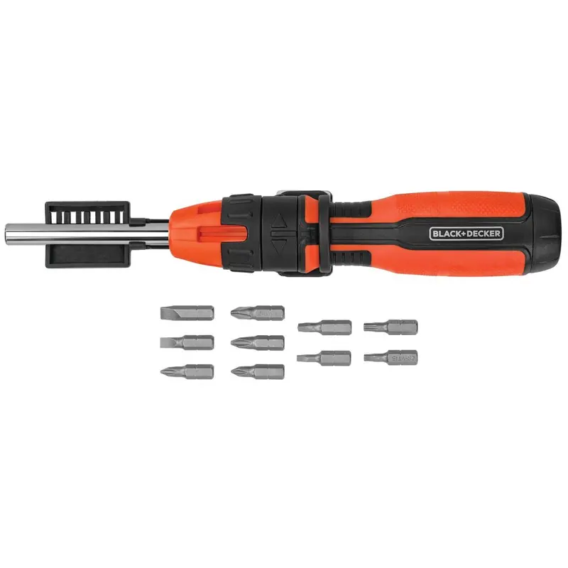 10-Bit Ratcheting Screwdriver With Ergonomic Grip 1