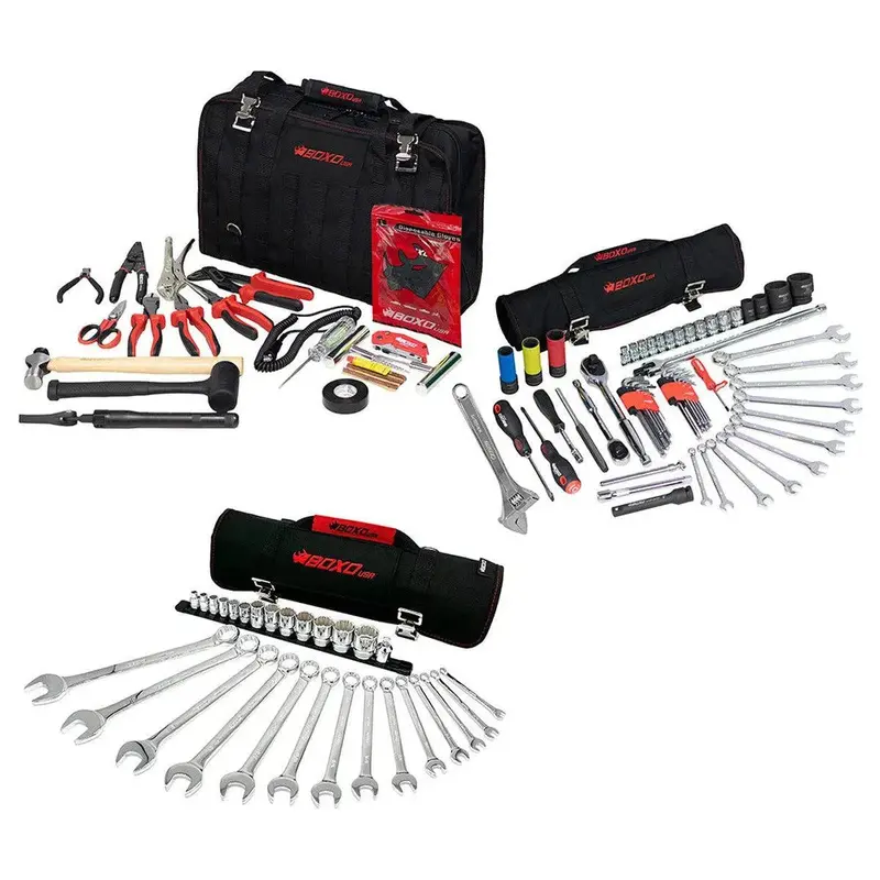 108-Piece Off-Road Tool Combo: Heavy-Duty Bag + Sae Tool Roll 1