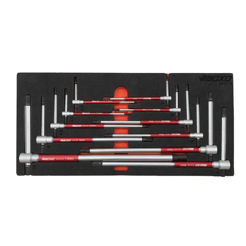11-Piece 3-Way Metric T-Handle Socket Wrench Set With 1/3 Eva Foam Protection 1