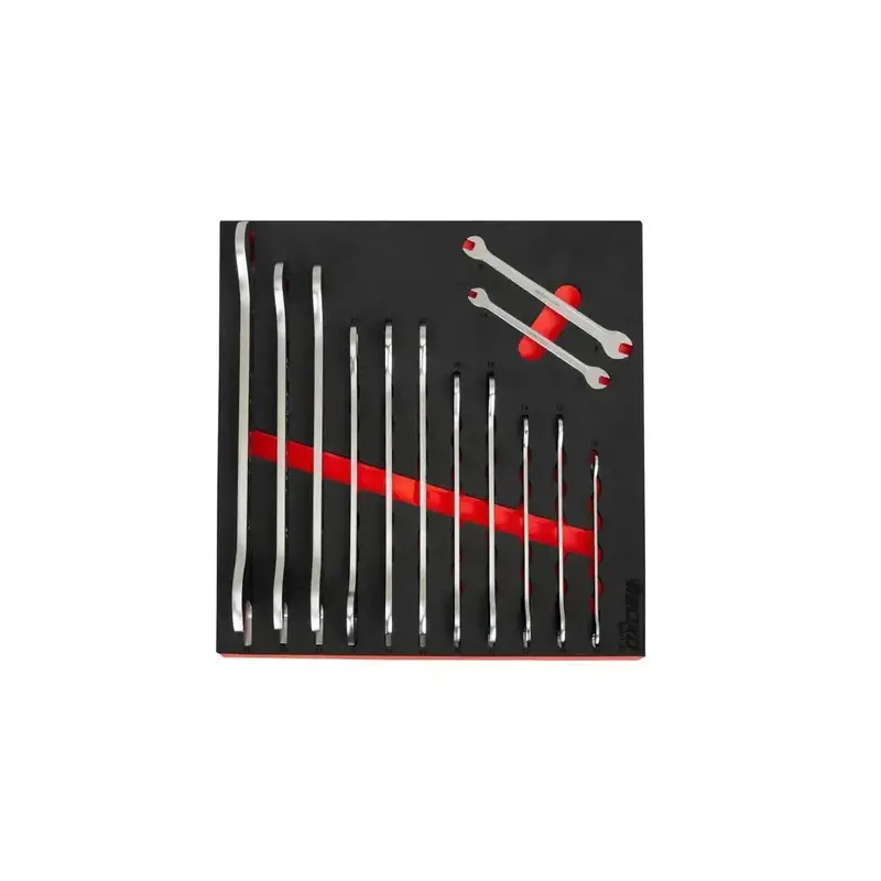 13-Piece Ultra-Thin Double-Ended Metric Wrench Set – Low-Profile, 1/6-Drawer Eva Foam Friendly 1