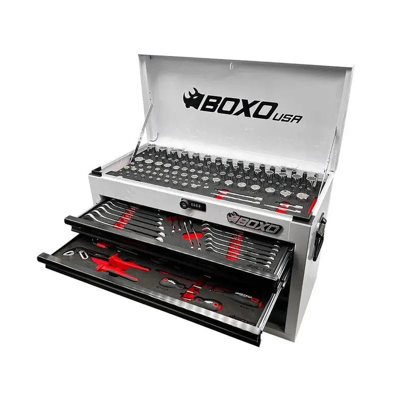 159-Piece Metric And Sae Combo Set In Compact 5-Drawer Carry Box 4