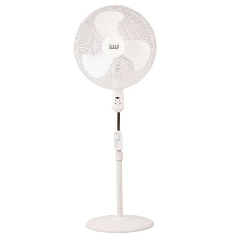 18-Inch White Stand Fan With Full-Function Remote Control 1