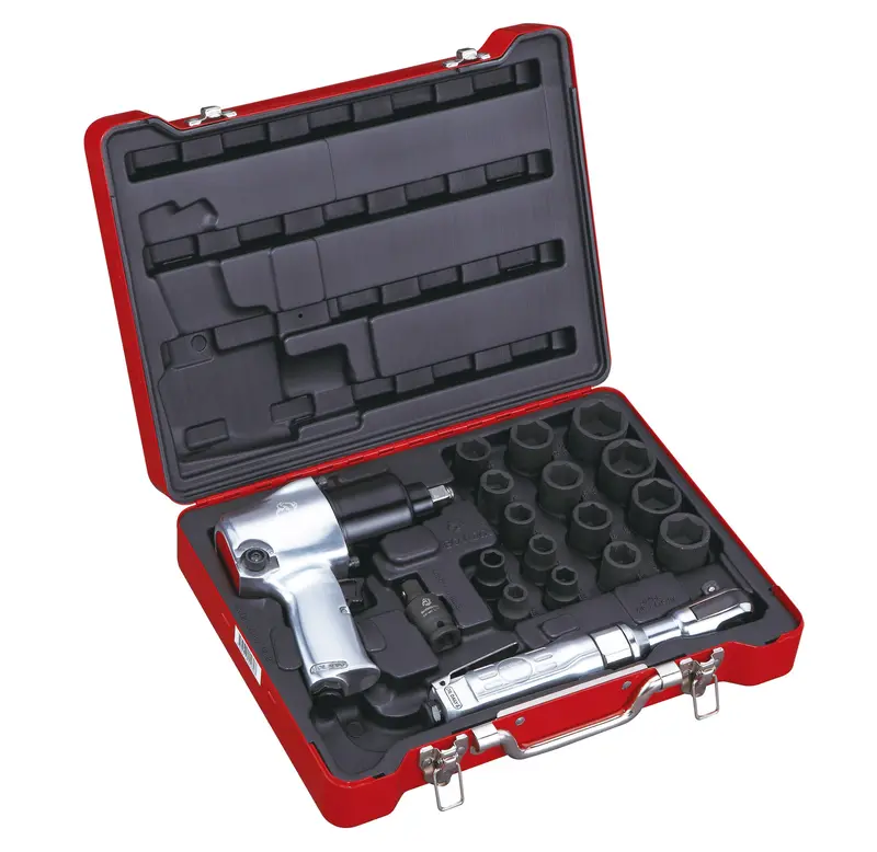 18-Piece Metric Air Tool Kit For Industrial Pneumatic Systems 1