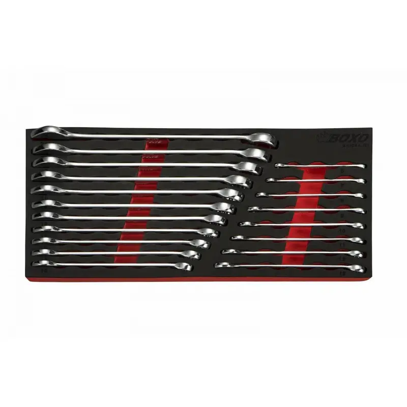19-Piece Metric Combination Wrench Set In Eva Foam Tray (1/3 Size) 1