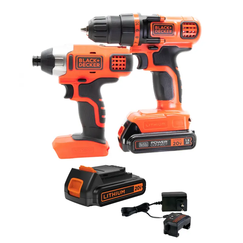 20V Max* Cordless Drill And Impact Driver Kit With Dual Battery & Charger 1