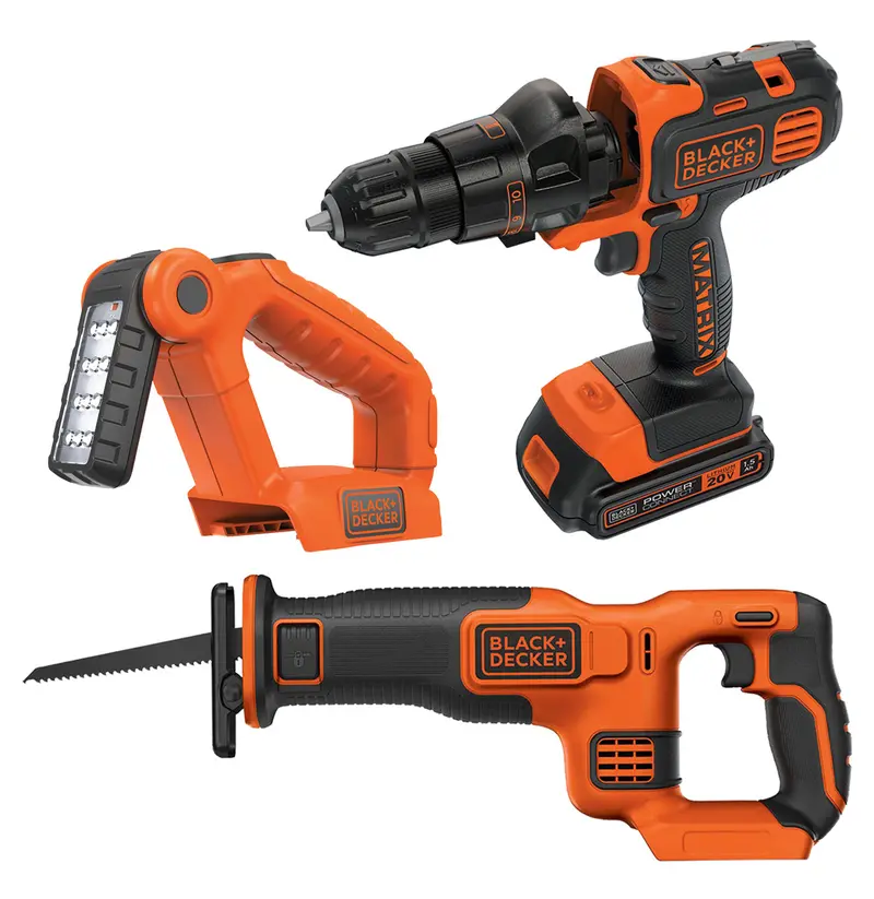 20V Max* Matrix Cordless Drill & Reciprocating Saw Combo Kit With Led Light 1