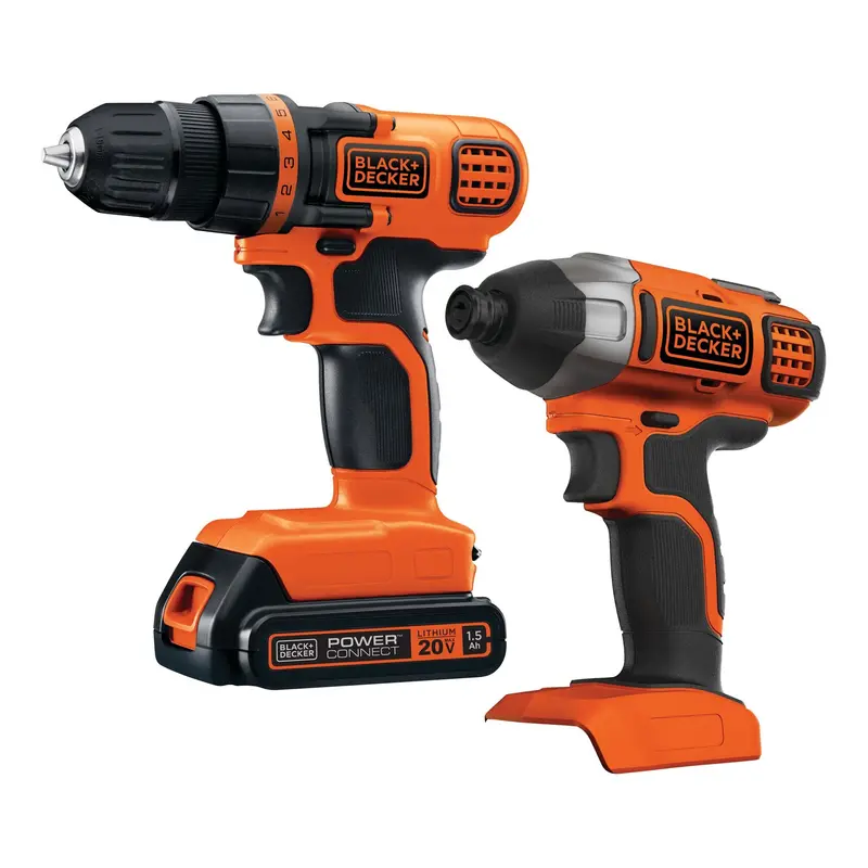 20V Max* Powerconnect™ Cordless Drill And Impact Driver Combo – Includes Battery & Charger 1