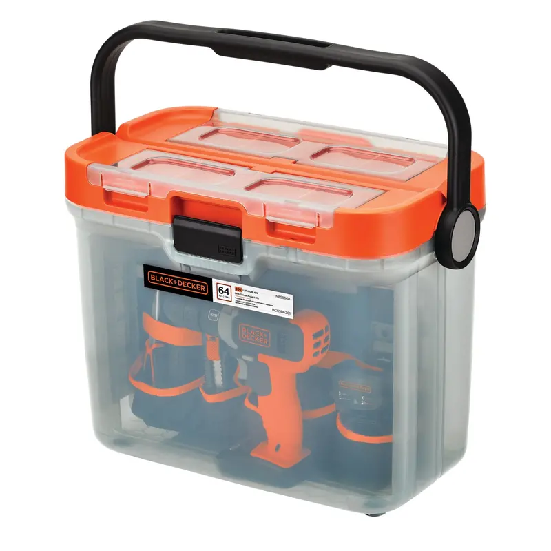 20V Max* Powerconnect Cordless Drill Kit – 64-Piece Home Project Set With Battery & Charger 1