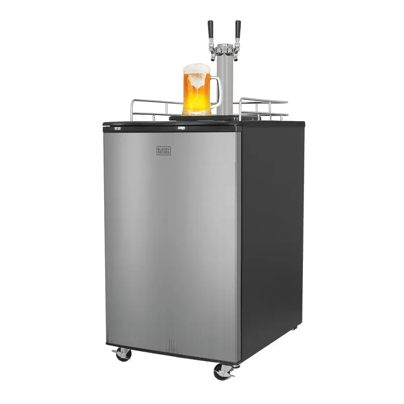 21.1-Inch Stainless Steel Dual-Tap Kegerator With 6.1 Cu. Ft. Capacity 1
