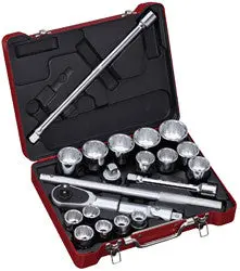 21-Piece 3/4" Drive Metric Socket And Accessory Set 1