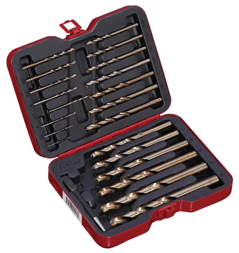 22-Piece Cobalt Drill Bit Set — Metric 1