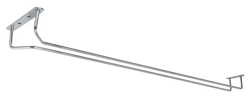 24-Inch Chrome-Plated Glass Hanger Rack For Bar Or Display Use 1