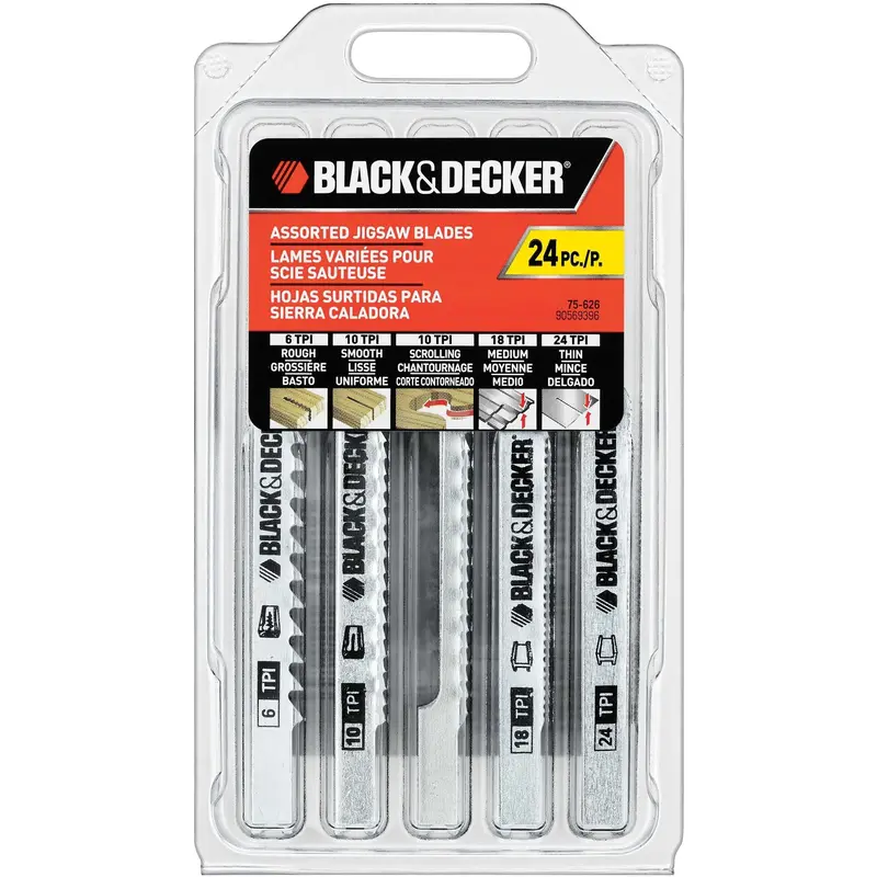24-Piece Jigsaw Blade Assortment For Wood And Metal 1