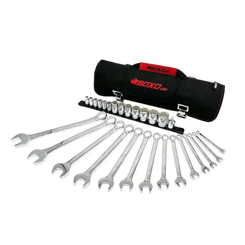 28-Piece Sae Tool Roll – Compact, Durable & Portable 1