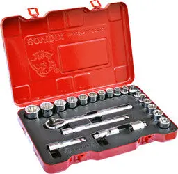 3/8" Drive 22-Piece Sae Socket Set With Standard And Torx-Style Bits 1