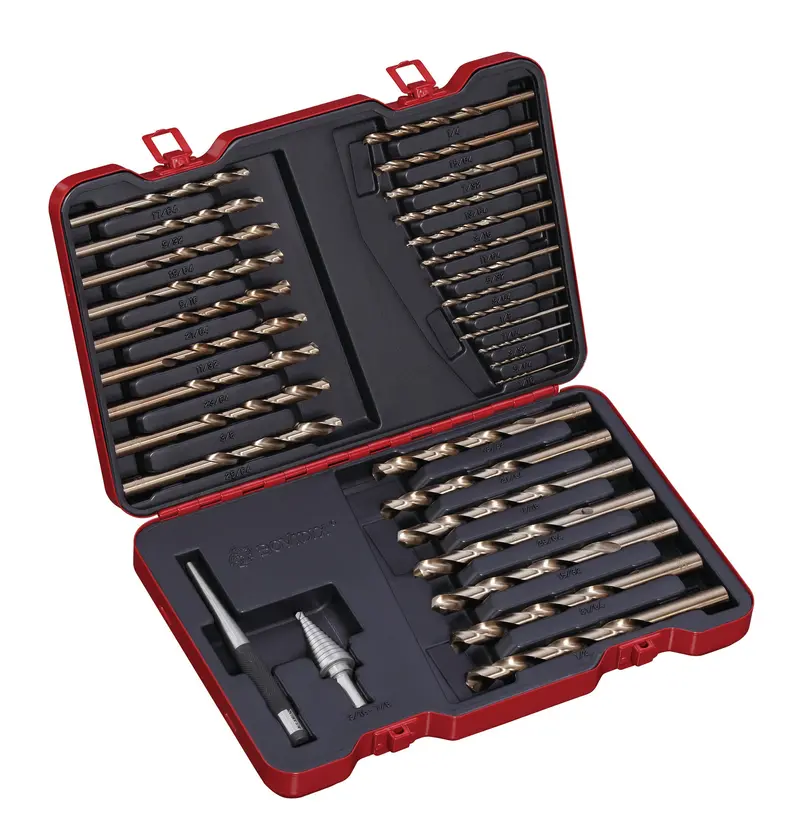 31-Piece Cobalt Steel Drill Bit Set – Standard (Inch) 1