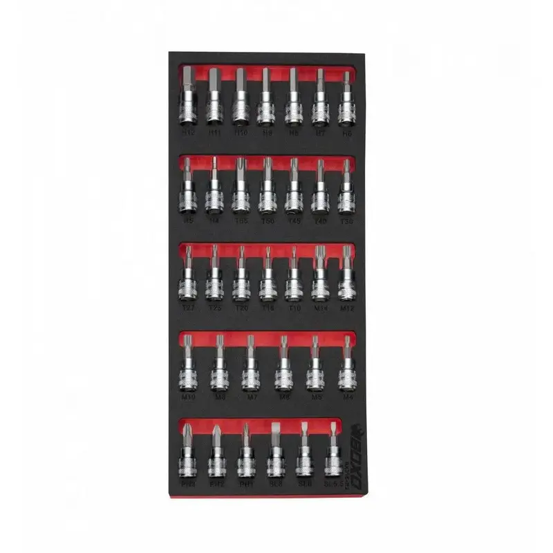 33-Piece 3/8-Inch Drive Master Bit Socket Kit — Comprehensive Selection In 1/3 Eva Foam 1