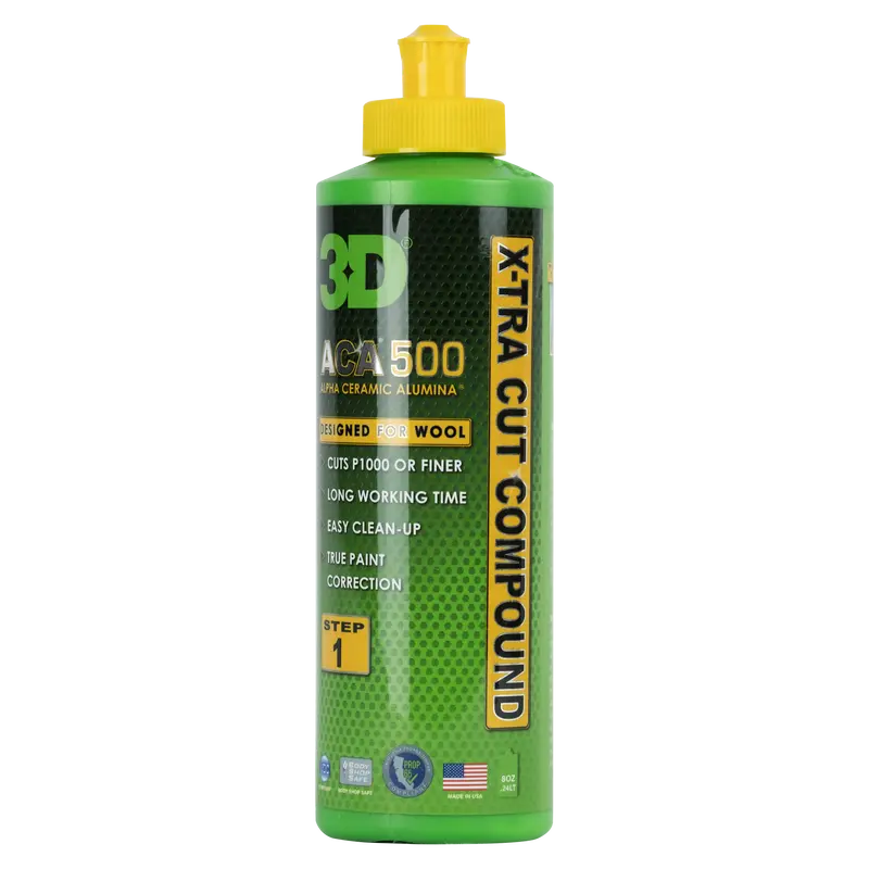 3D Aca X-Tra 500 Heavy-Cut Polishing Compound For Aggressive Defect Removal 1