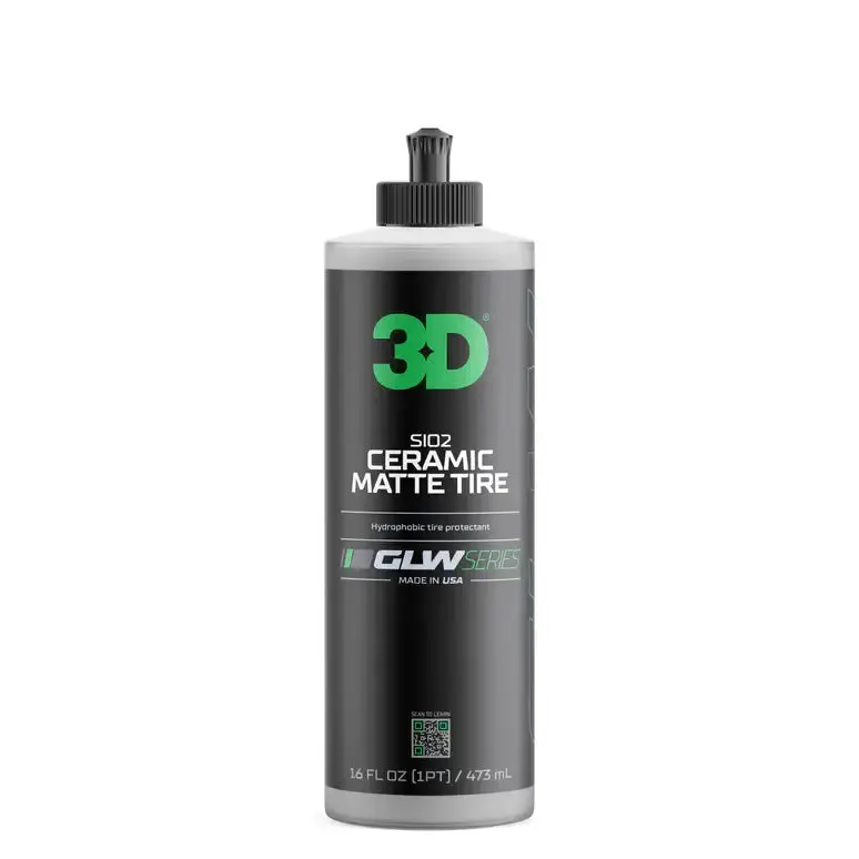 3D Glw Sio₂ Matte Tire Coating (16 Oz) 1