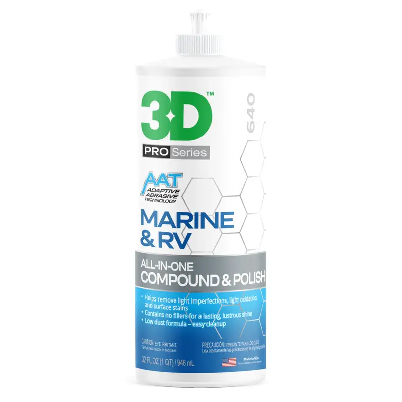 3D Marine & Rv All-In-One Compound And Finishing Polish – 32Oz 1