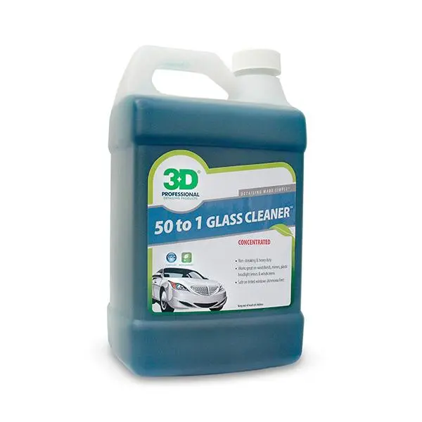 3D Super Glass Cleaner Concentrate (Dilutes 1:50) – 128 Oz 1