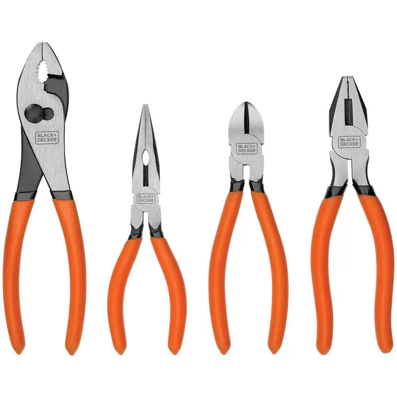 4-Piece Comfort-Grip Plier Set: 8", 7", And Dual 6" Sizes 1
