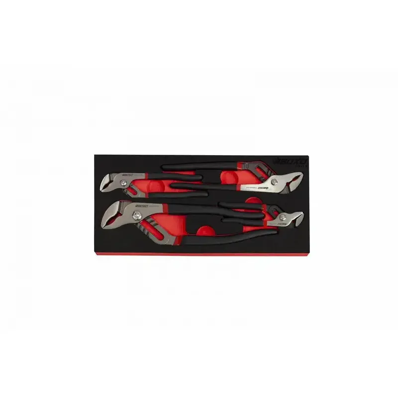4-Piece Groove-Joint Water Pump Pliers Set – Adjustable Jaws With Soft-Grip Eva Foam Case 1