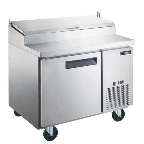 44" Single-Door Pizza Prep Table Refrigerator – Dukers Dpp44-6-S1 1