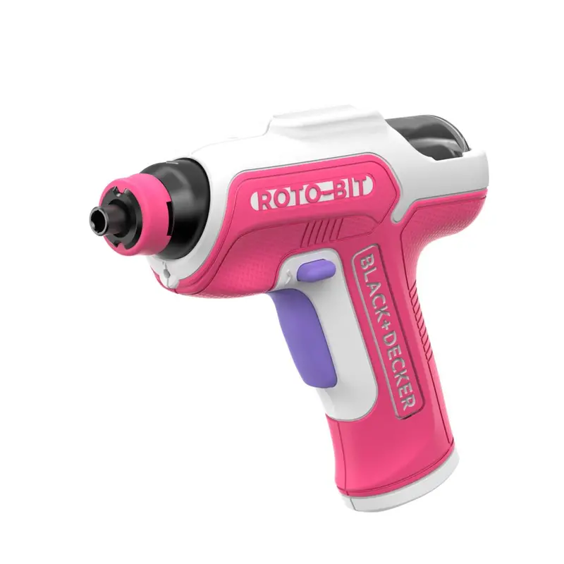 4V Max* Rotobit Cordless Screwdriver – White And Pink Design 1