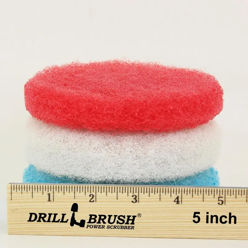 5-Inch Hook-And-Loop Scrubbing Pad Set – 3-Pack 1