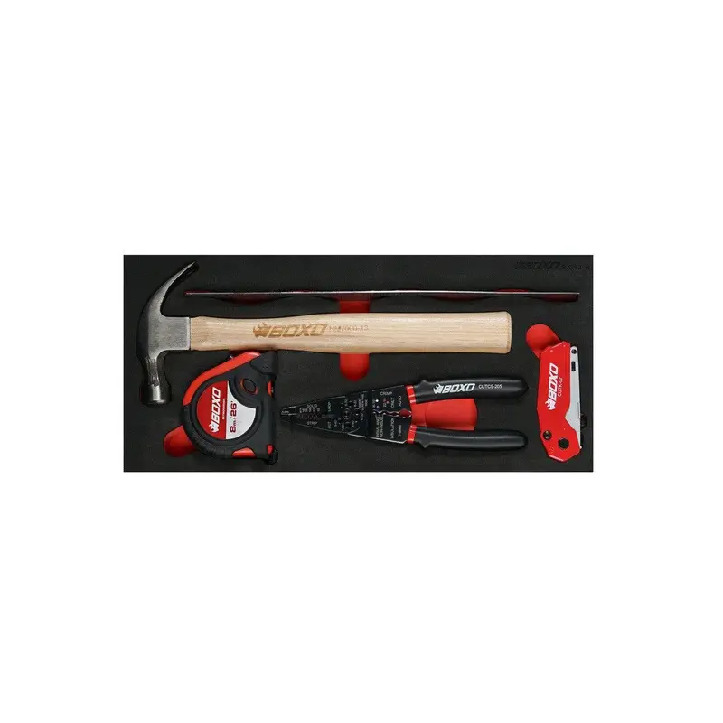 5-Piece General Utility Tool Set With 1/3 Eva Foam Storage 1