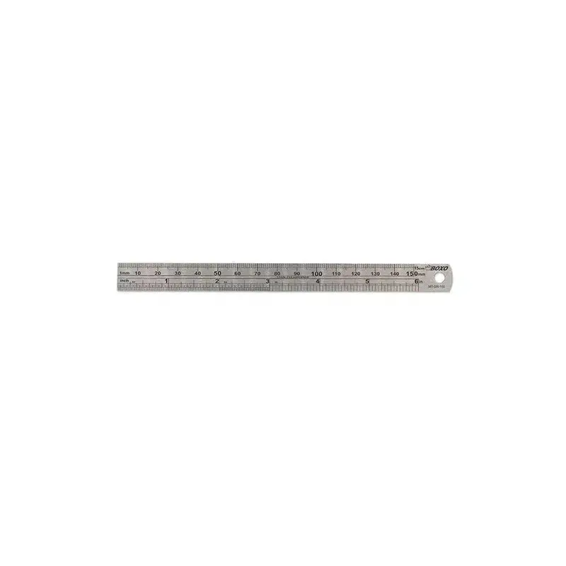 6-Inch Stainless Steel Ruler With Dual-Scale Conversion Table 1