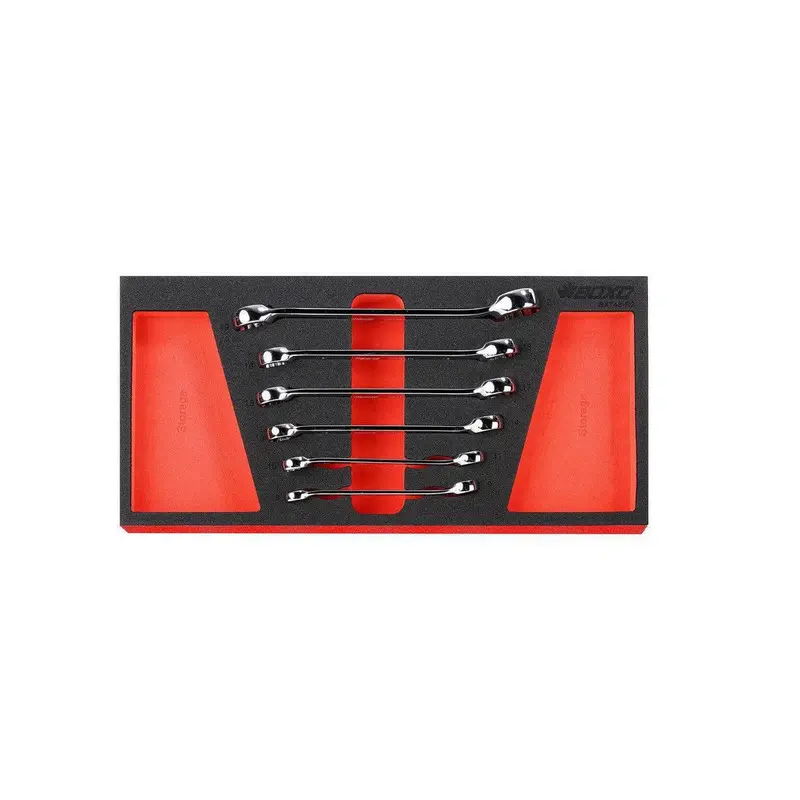 6-Piece Metric Flare Nut Wrench Set (6- & 12-Point) In 1/3 Eva Foam 1