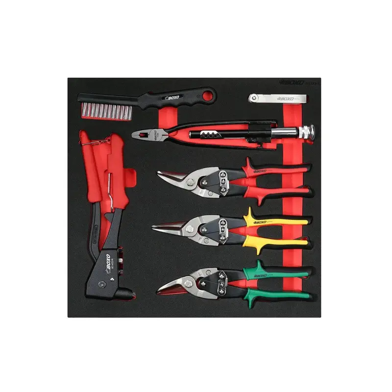 7-Piece Aviation Maintenance Tool Set With 2/3 Eva Foam Layout 1