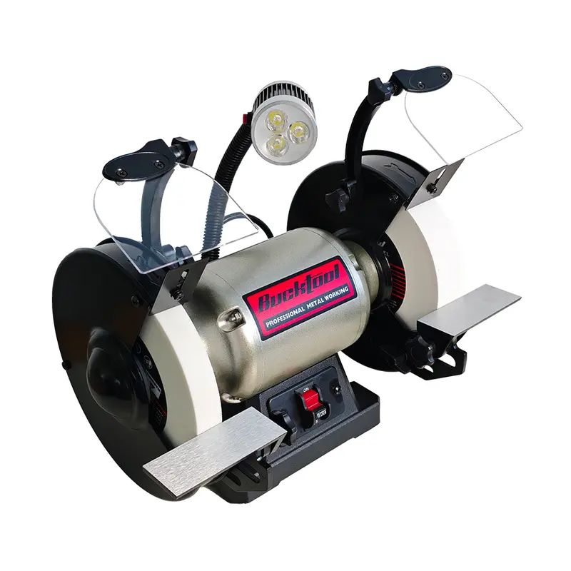 8-Inch Low-Speed Bench Grinder — 3/4 Hp Wobble-Free Cbn Wheel Compatible Grinder 1