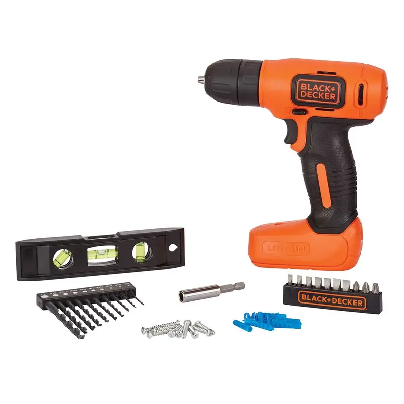 8V Max* Cordless Drill With 43-Piece Home Decor Project Kit 1