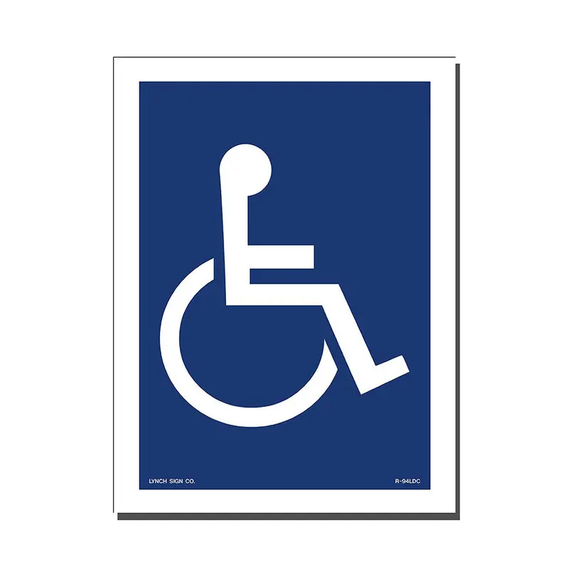 Ada-Compliant Accessible Entrance Decal – 6" X 8", High-Contrast Design 1