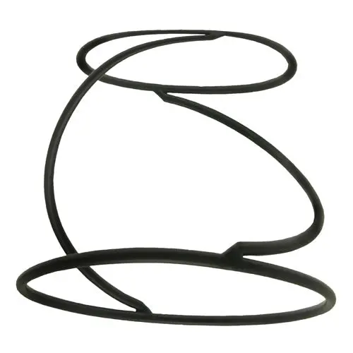 American Metalcraft Lwus779 Contempo Swirl Pizza Stand — 7" X 9" X 7", Matte Black Metal 1