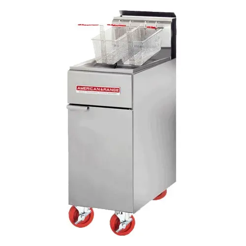 American Range Af-50He Natural Gas Deep Fryer – 50-Pound Oil Capacity, Commercial Duty 1