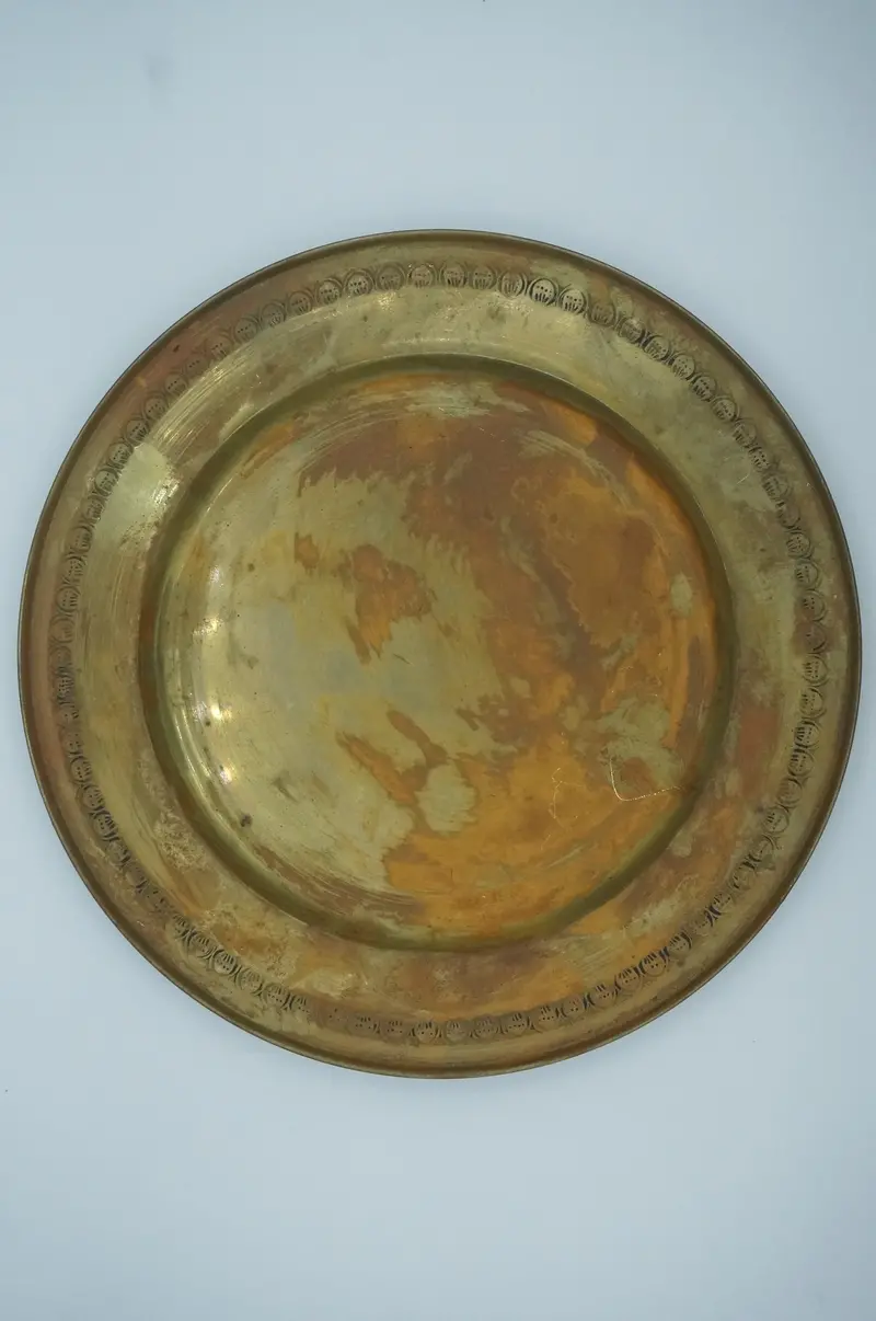 Antique-Style Bronze Serving Plate | Calicultures Smoke Shop 1