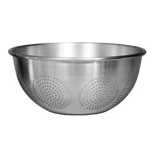 Asian-Style Stainless Steel Colander – 19.5" Diameter × 6" Height 1