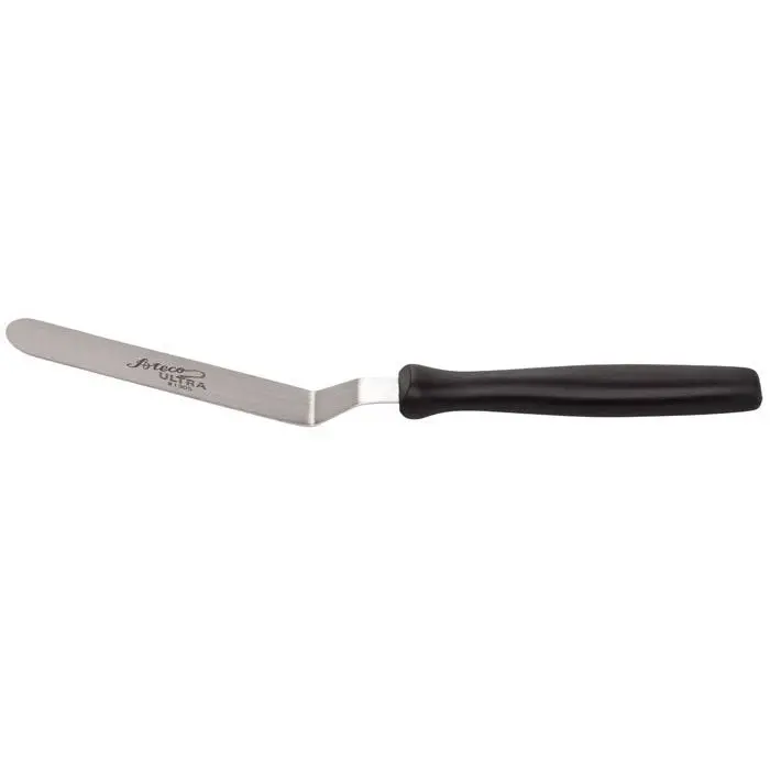 Ateco 1305 4.5-Inch Offset Pastry Spatula – Black Plastic Handle 1