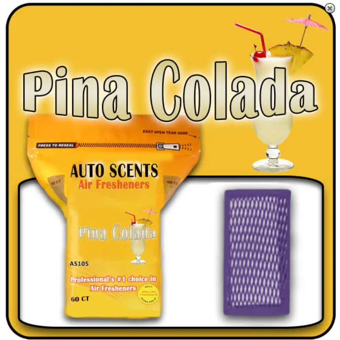 Autoscents Piña Colada Air Freshener Pads – Pack Of 60 1