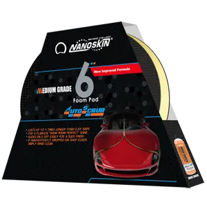 Autoscrub 6" Medium-Grade Foam Pad – For Buffing And Light Correction 1