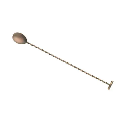 Barfly By Mercer M37018Acp Bar Spoon With Integrated Muddler – Antique Copper, 11.8 Inches 1