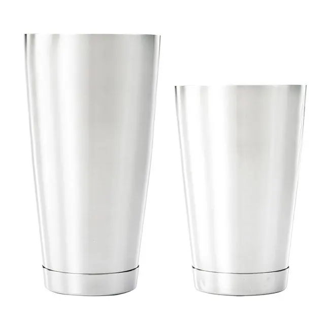 Barfly By Mercer M37082 Heavy-Duty Dual-Tin Shaker Set – Mirror Finish, 18 Oz & 28 Oz 1