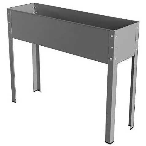 Bio Green Mhf Xl Raised Steel Planter Box – 40" X 12", Drainage-Ready 1