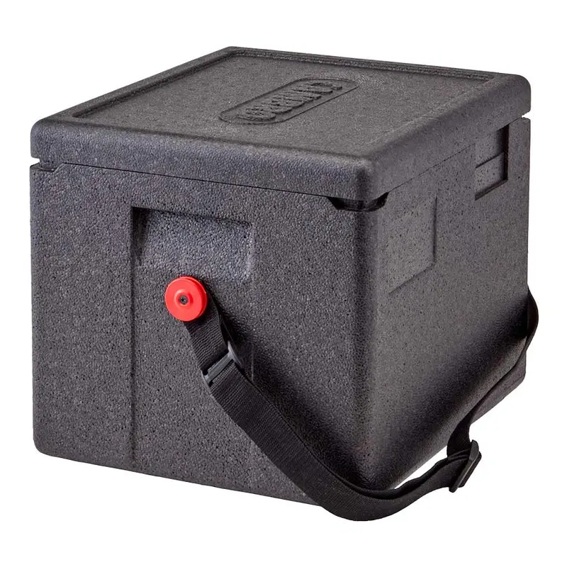Black Half-Size Cam Gobox Top Loader With Integrated Carry Strap – Cambro Epp280Wstsw110 1