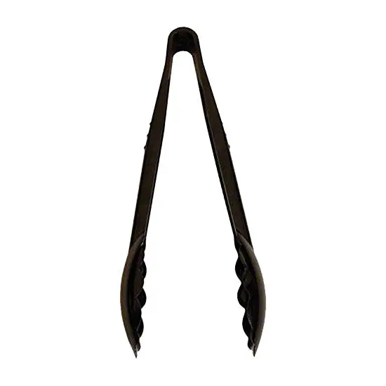 Black Plastic Utility Tong – 6-Inch Length For Food Handling And Serving 1