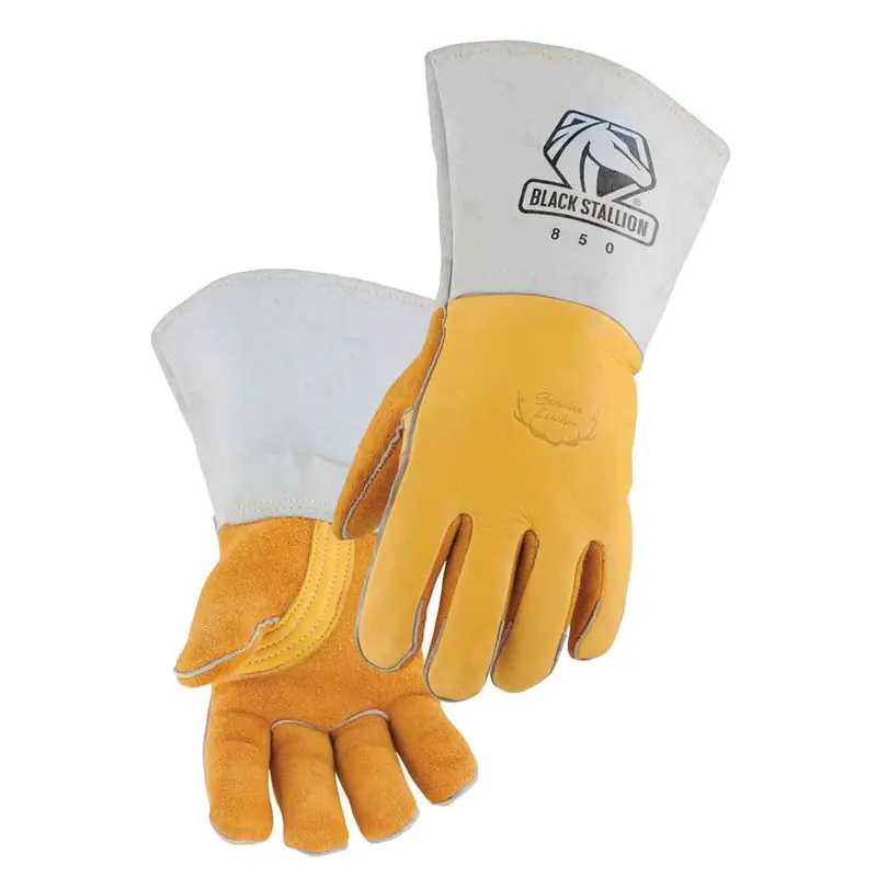 Black Stallion 850 Elkhide Stick Welding Gloves With Nomex® Back Lining 1